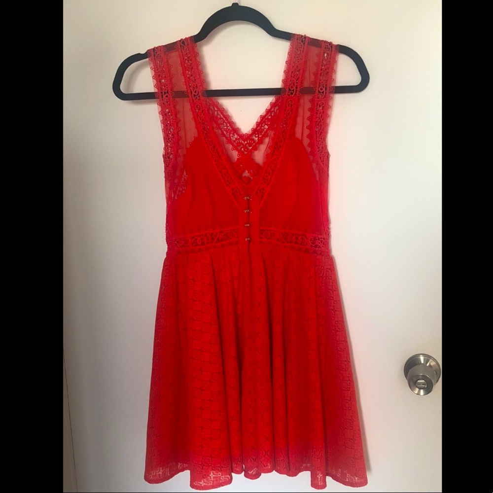 Red free people dress - Picture 2 of 3